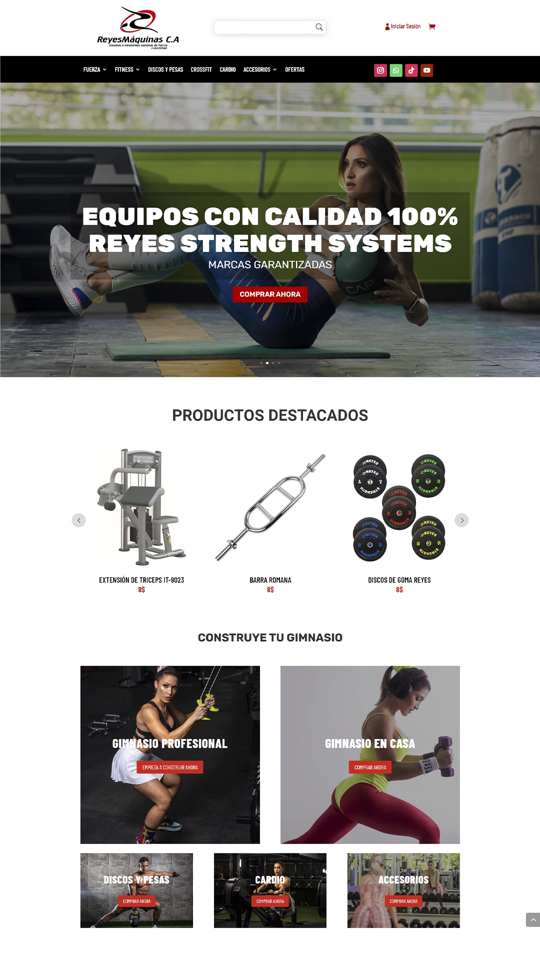 página web de Reyes por las maquinas