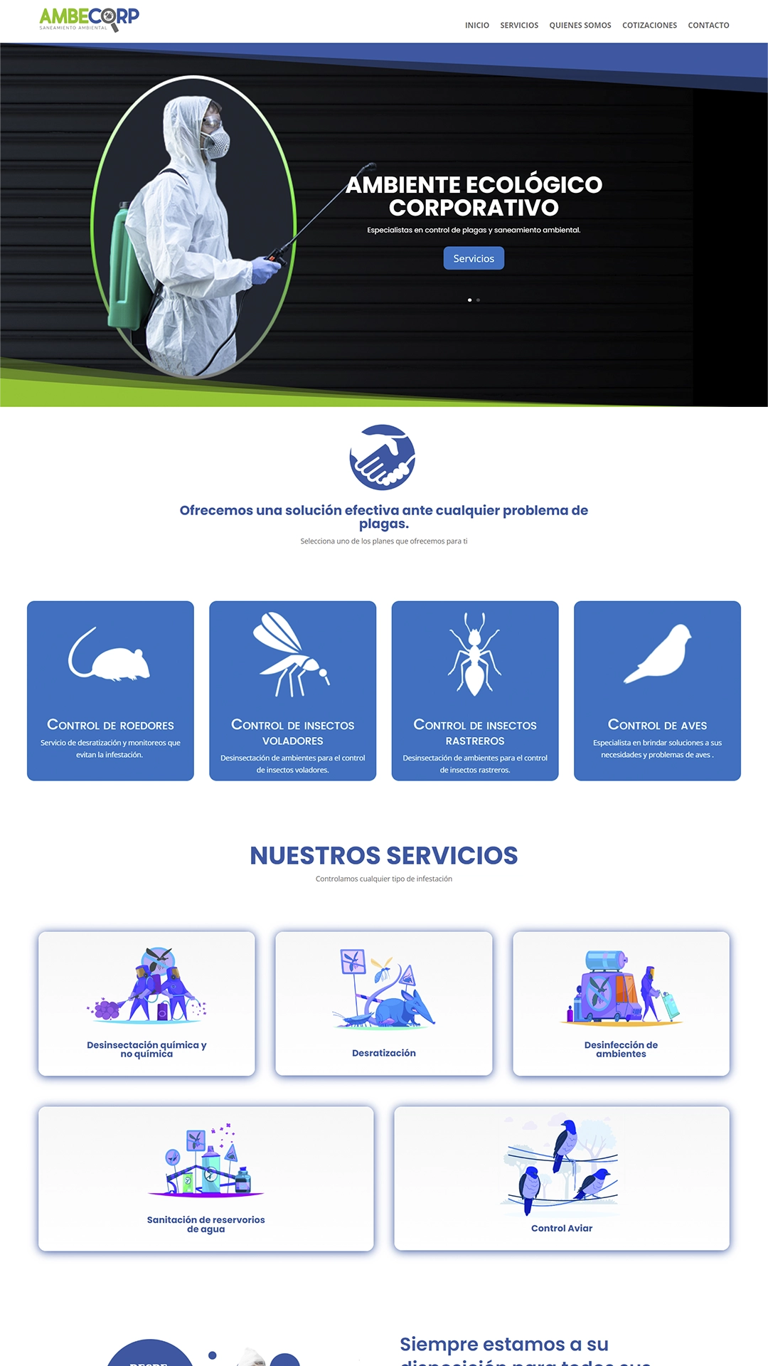 página web de Ambecorp