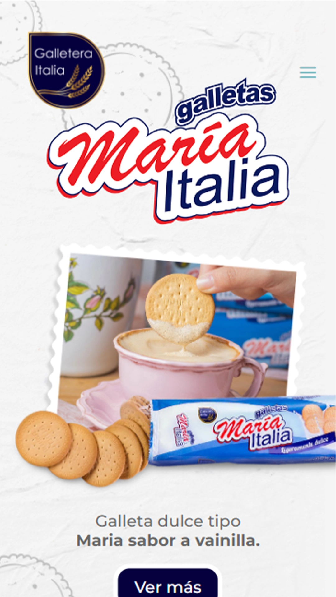 página web de Galletera Italia