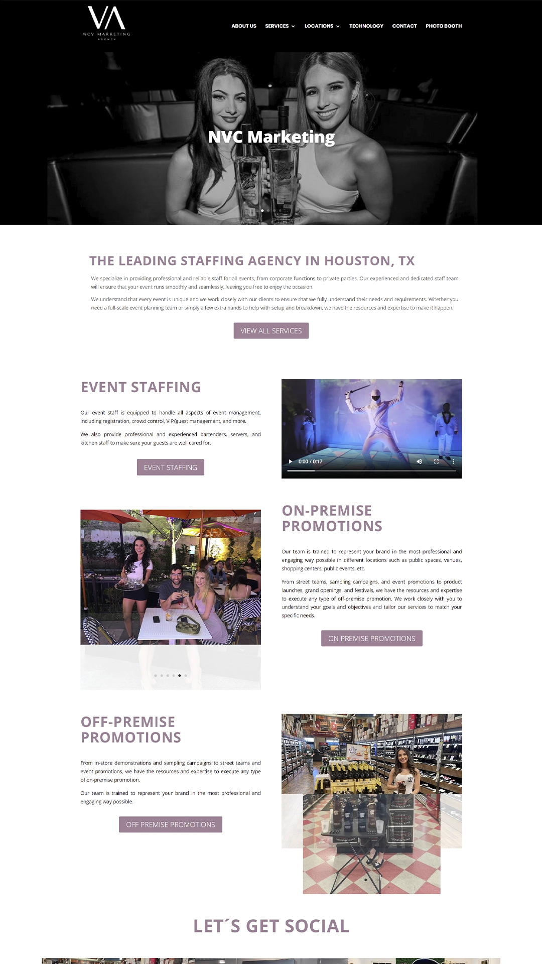 página web de NVC Marketing