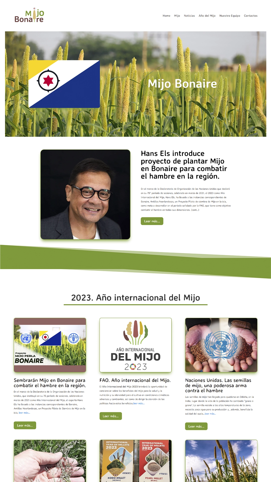 página web de Mijo Bonaire