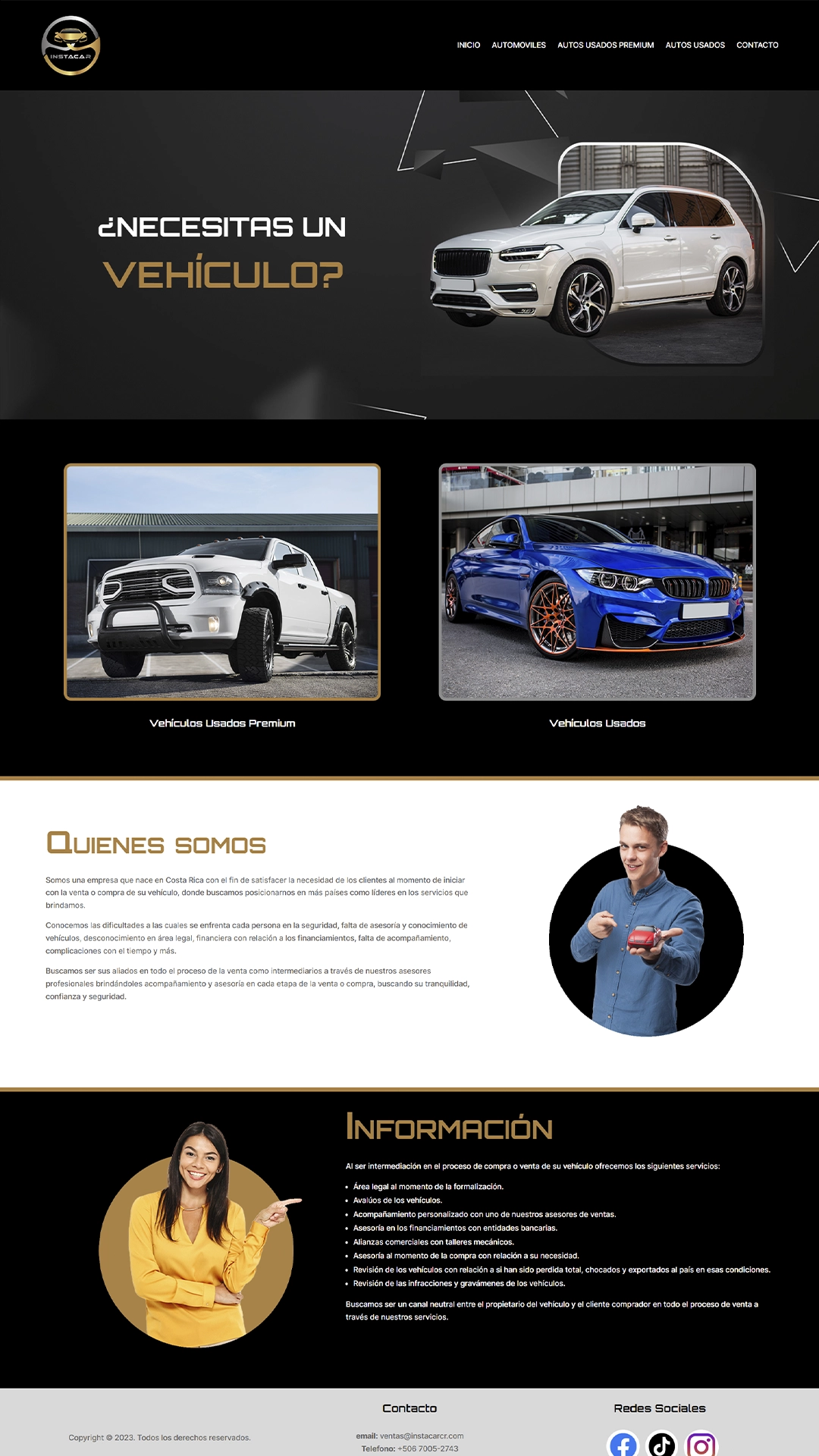 página web de Instacar